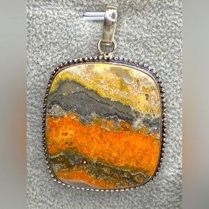 SALE! Bumblebee Jasper Stone set in 925 Sterling Silver
